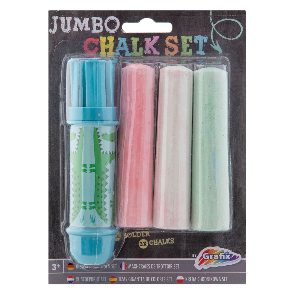 Creative Craft Group Jumbo Kreidehalter + Kreide, 3 Stück.