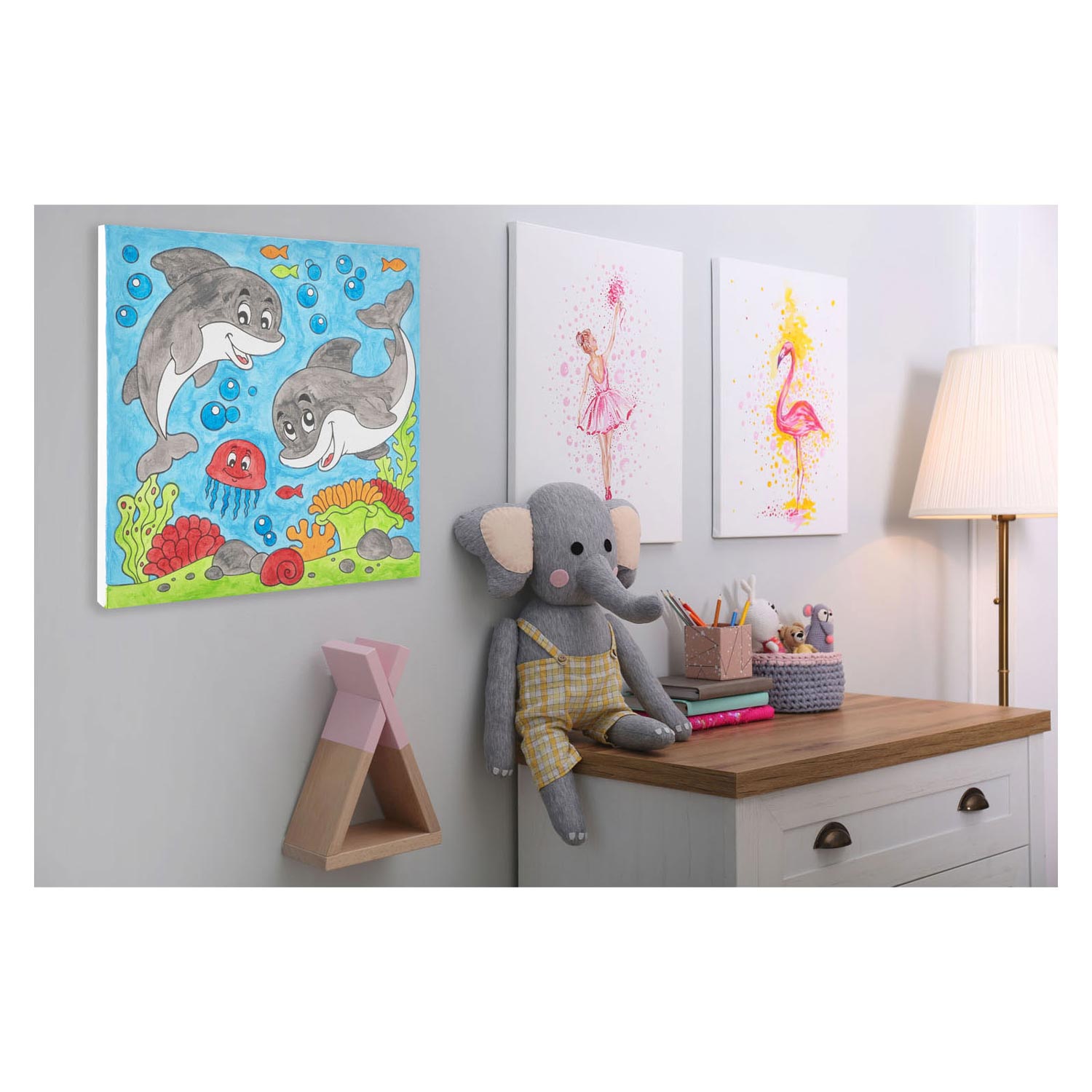 Grafix Malen nach Zahlen – Delfine