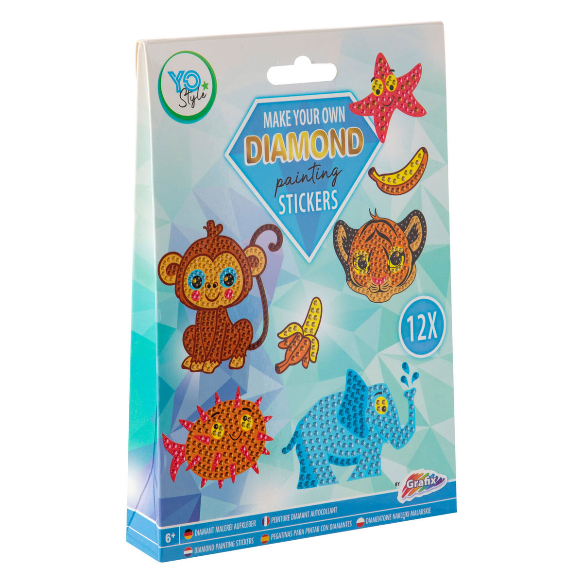 Creative Craft Group Machen Sie Ihren eigenen Diamantmaler-Aufkleber, 12 Stück.