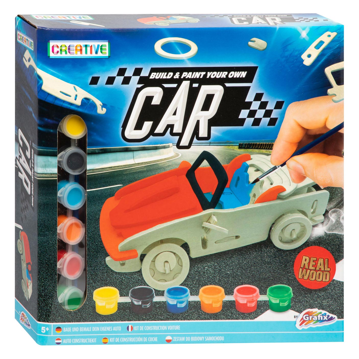 Grafix Holzbau- und Malset - Auto