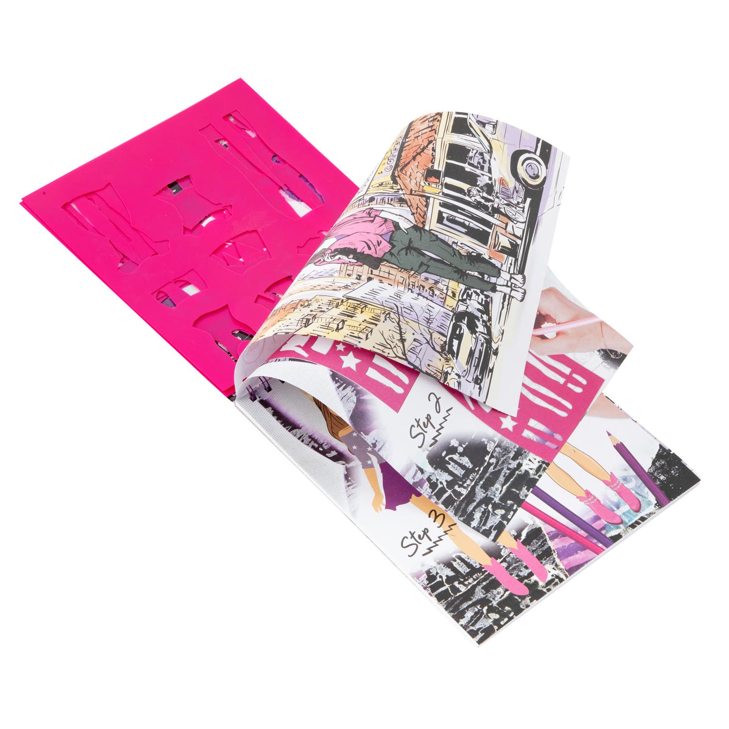 Grafix Fashion Design-Stickerbuch + Schablonen