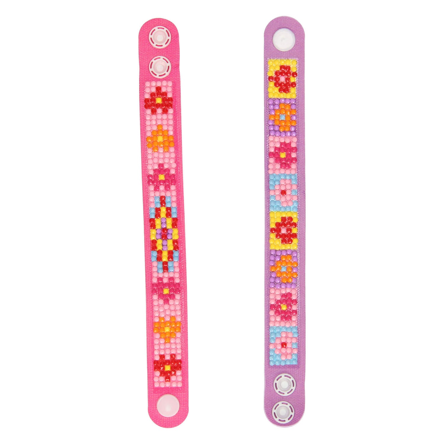 Grafix Diamantmalerei-Armband rosa, 2 Stück.