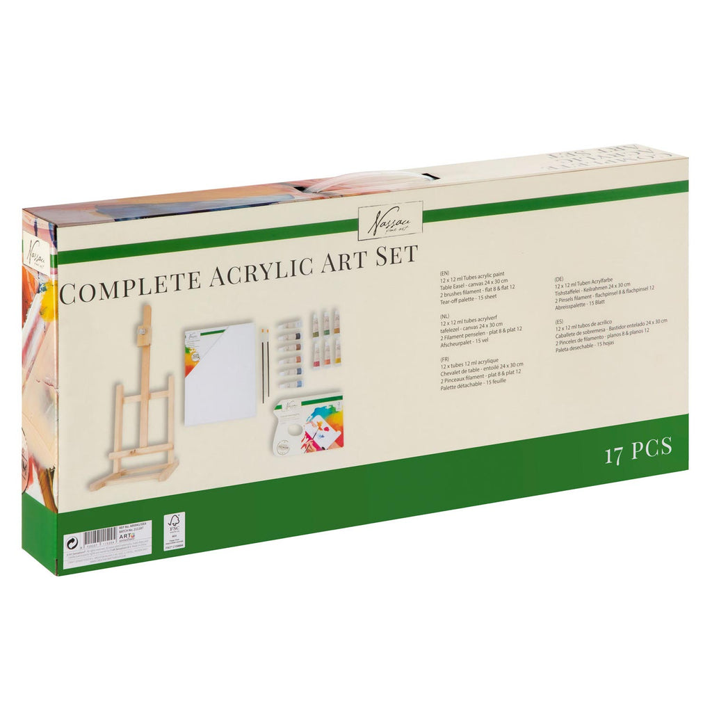 Nassau fine art nassau complete acrylset, 17dlg.