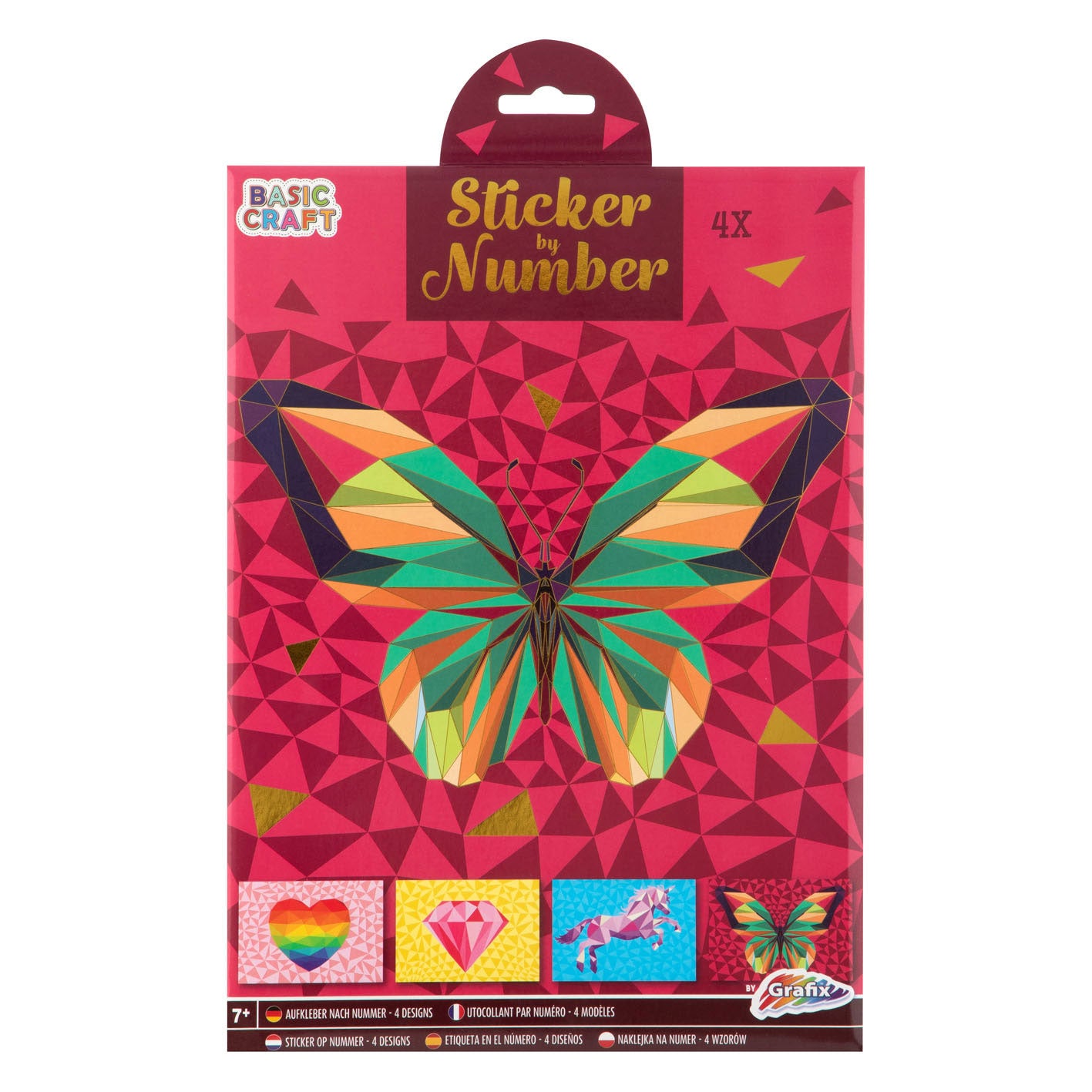 Grafix Sticker nach Nummer - Schmetterling