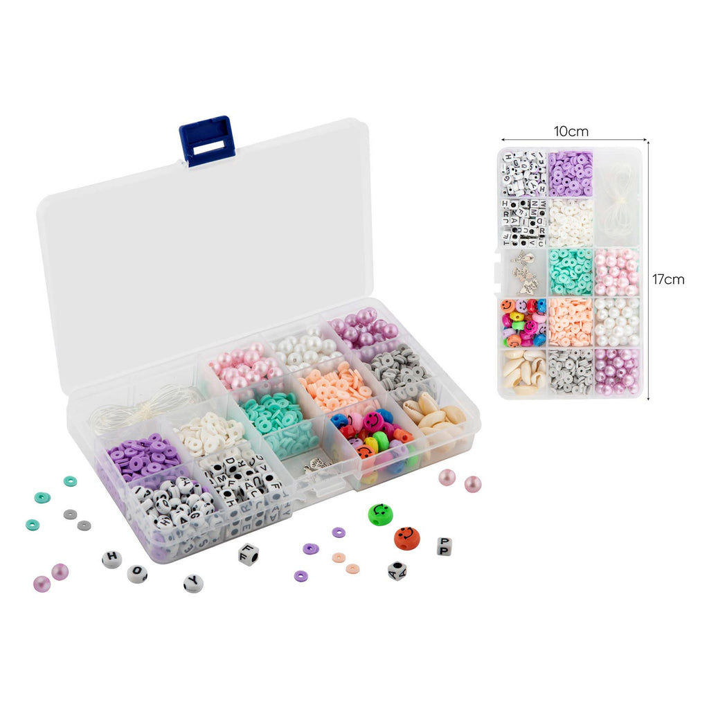 Grafix Beadsets Perlen in einer Schachtel, 12 Sets Perlen