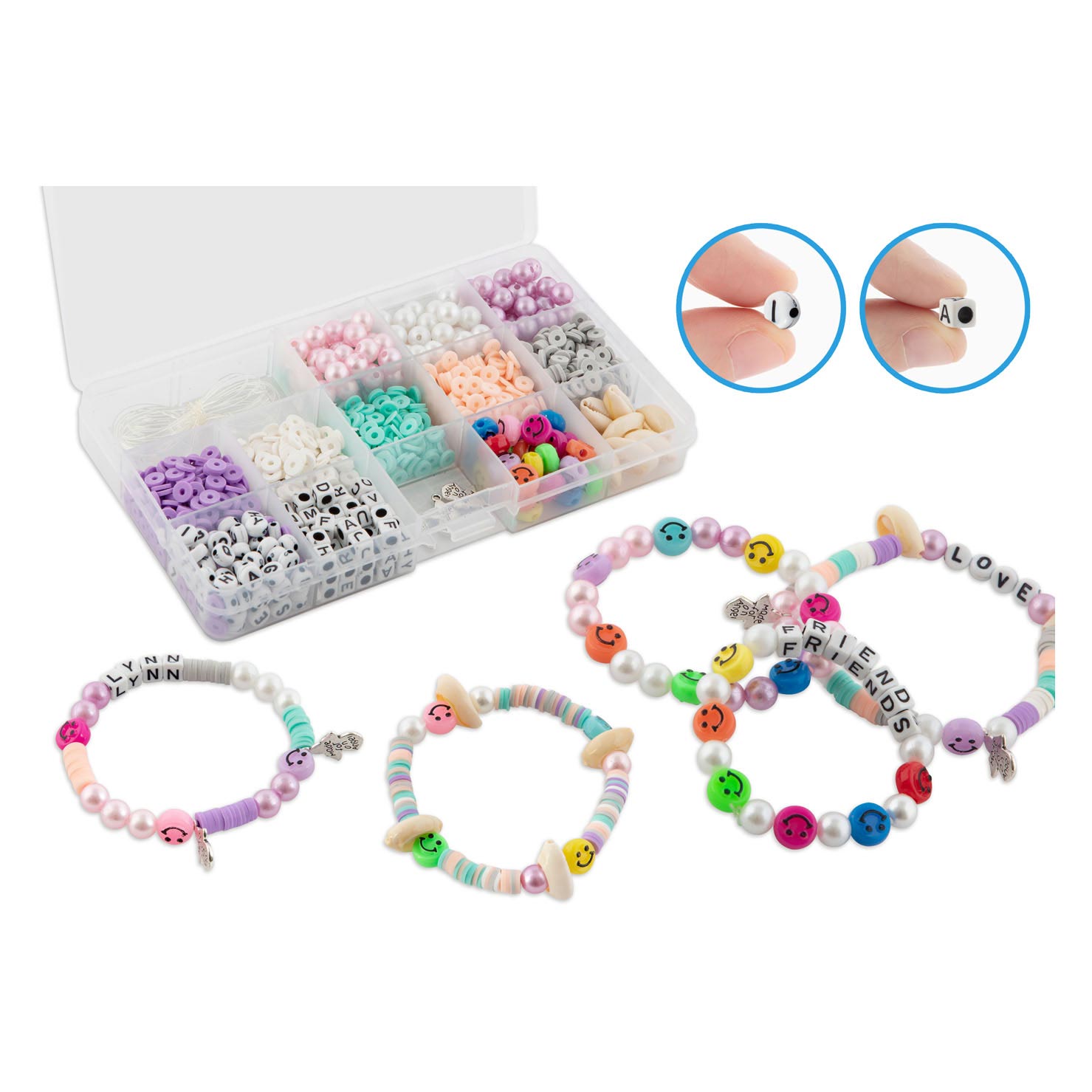 Grafix Beadsets Perlen in einer Schachtel, 12 Sets Perlen