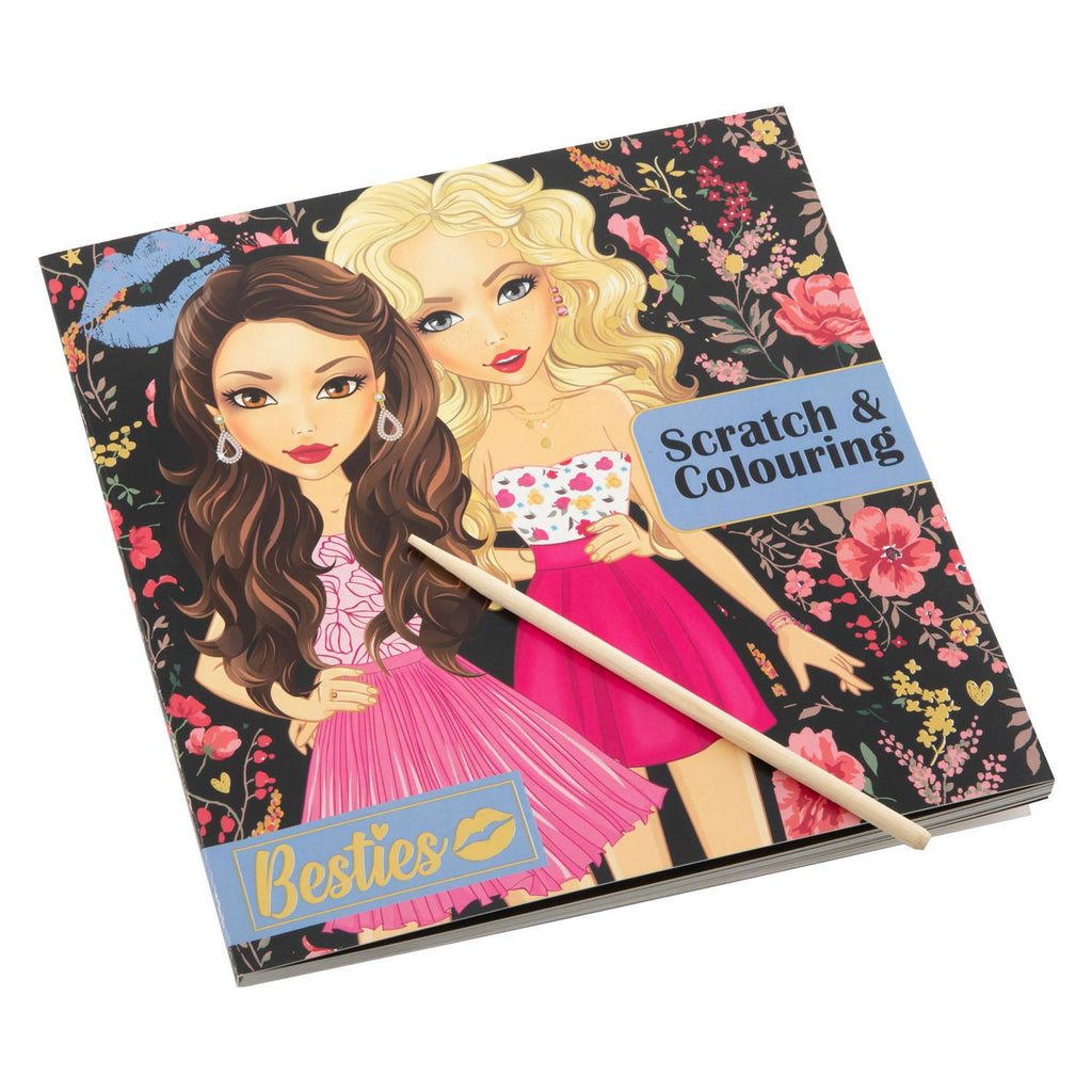Besties Scratch Malbuch
