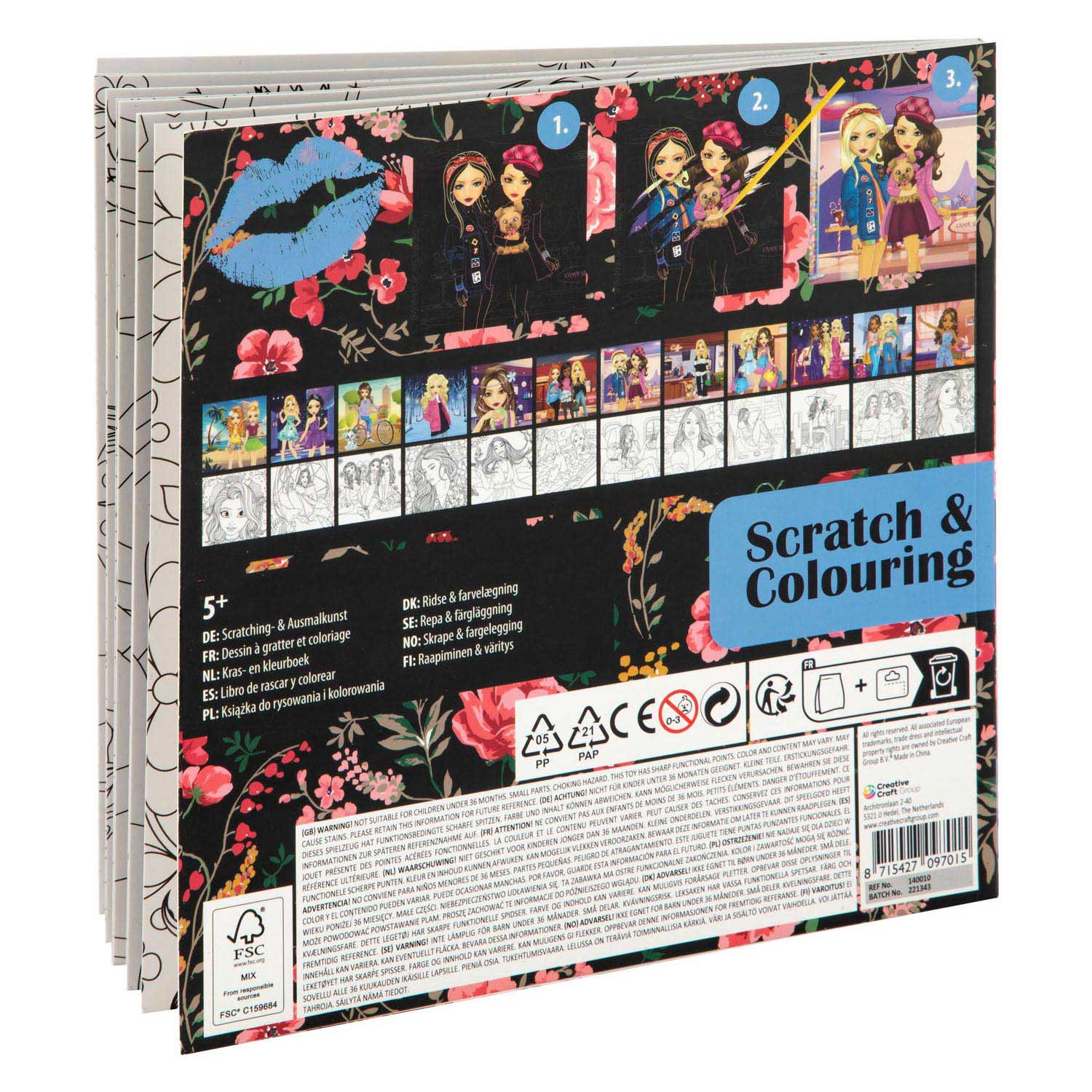 Besties Scratch Malbuch