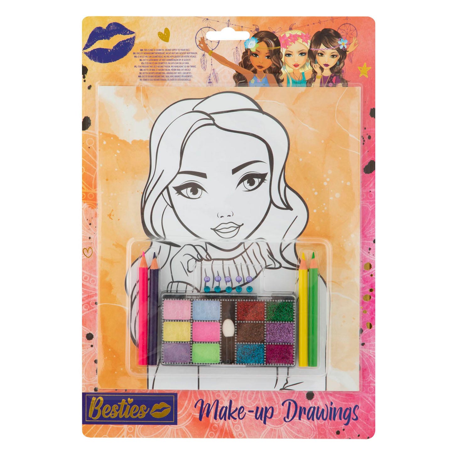 Besties machen Ihre eigenen Make-up-Zeichnungen A4