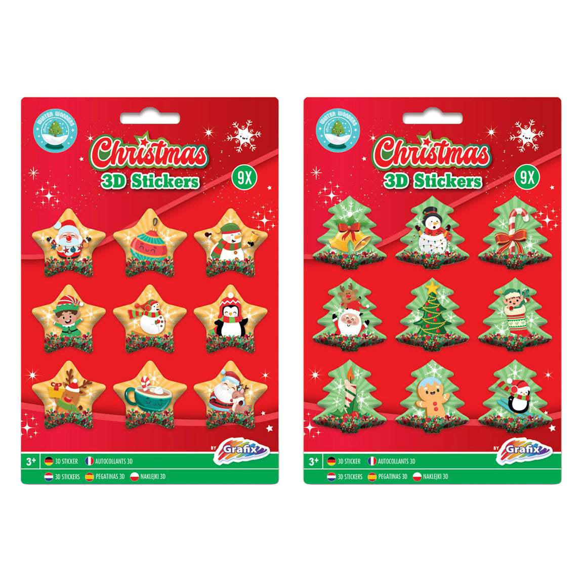 Grafix 3d stickers kerst