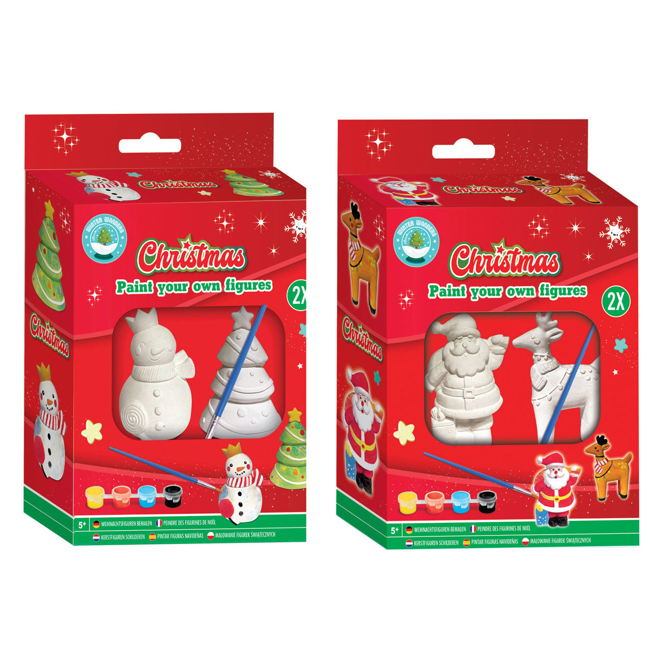 Grafix Maler Ihre eigenen Weihnachtsfiguren, 2-teilig