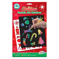 Grafix scratchkunst regenboog kerst