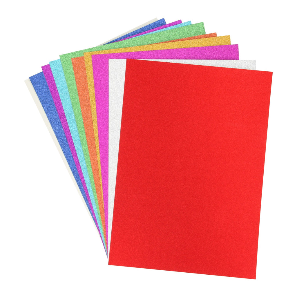 Creative Craft Group Glitzerkarton A4, 10 Blatt
