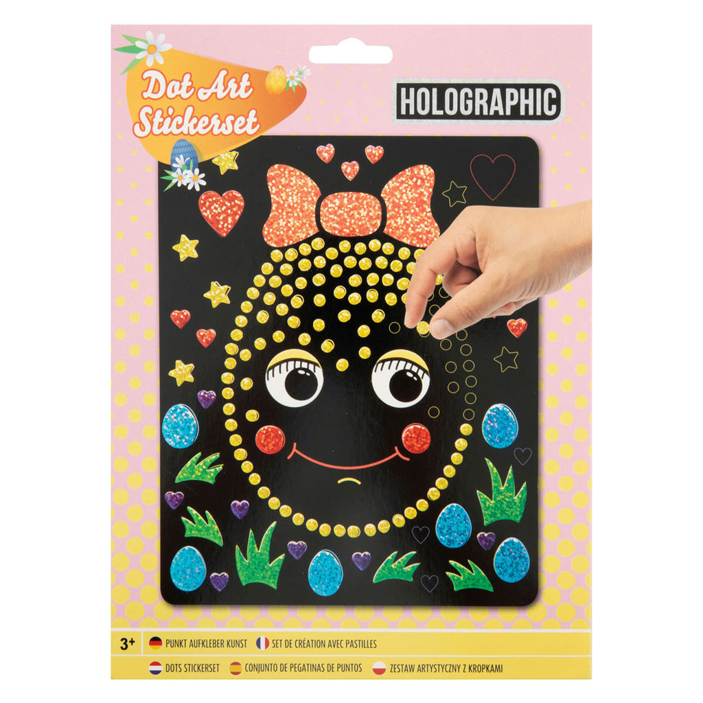 Grafix Oster-Hologramm-Punktkunst-Set, 22 x 18 cm