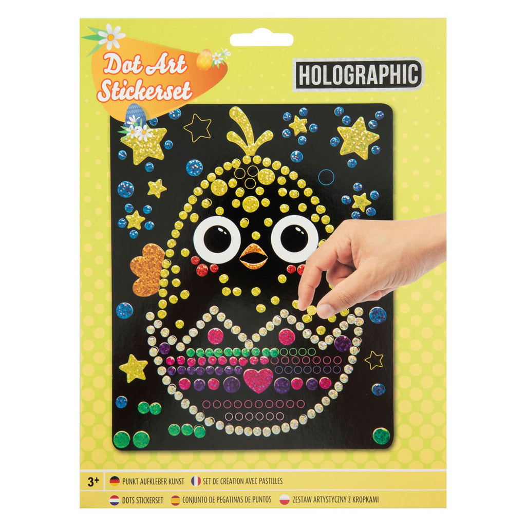 Grafix Oster-Hologramm-Punktkunst-Set, 22 x 18 cm