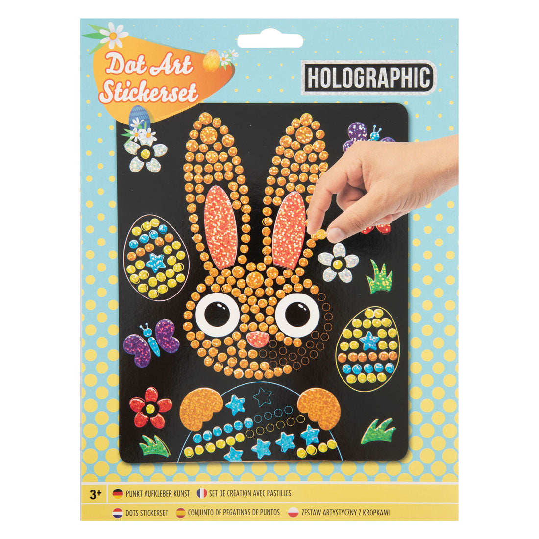 Grafix Oster-Hologramm-Punktkunst-Set, 22 x 18 cm