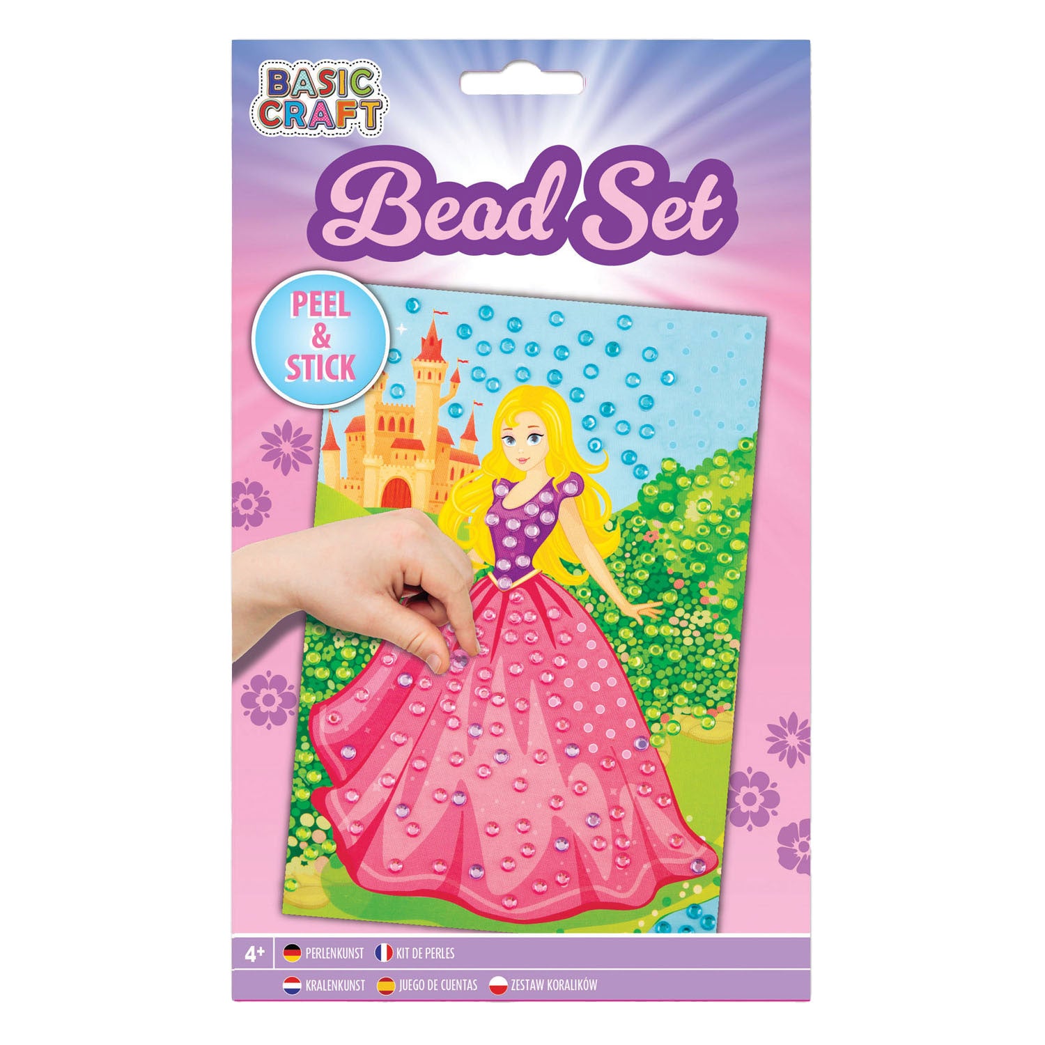 Kreative Bastelgruppe: Sticker-Perlenkunst – Prinzessin