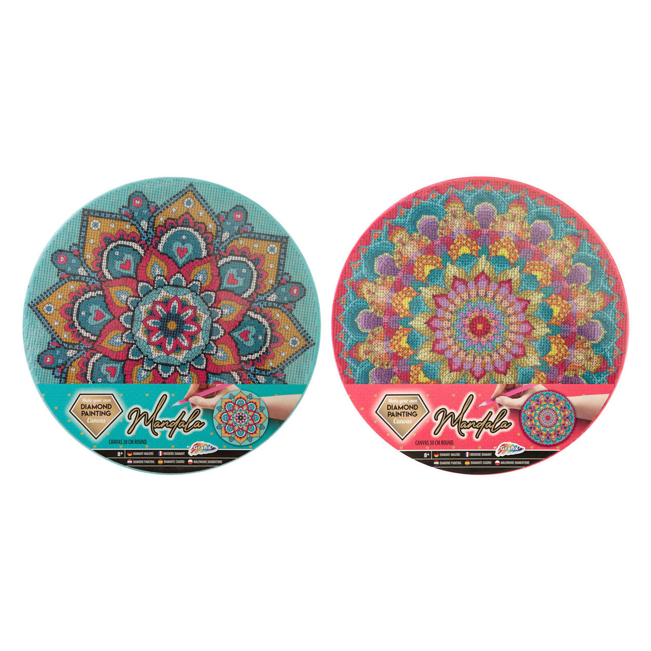 Creative craft group diamond painting mandala canvas ø30cm