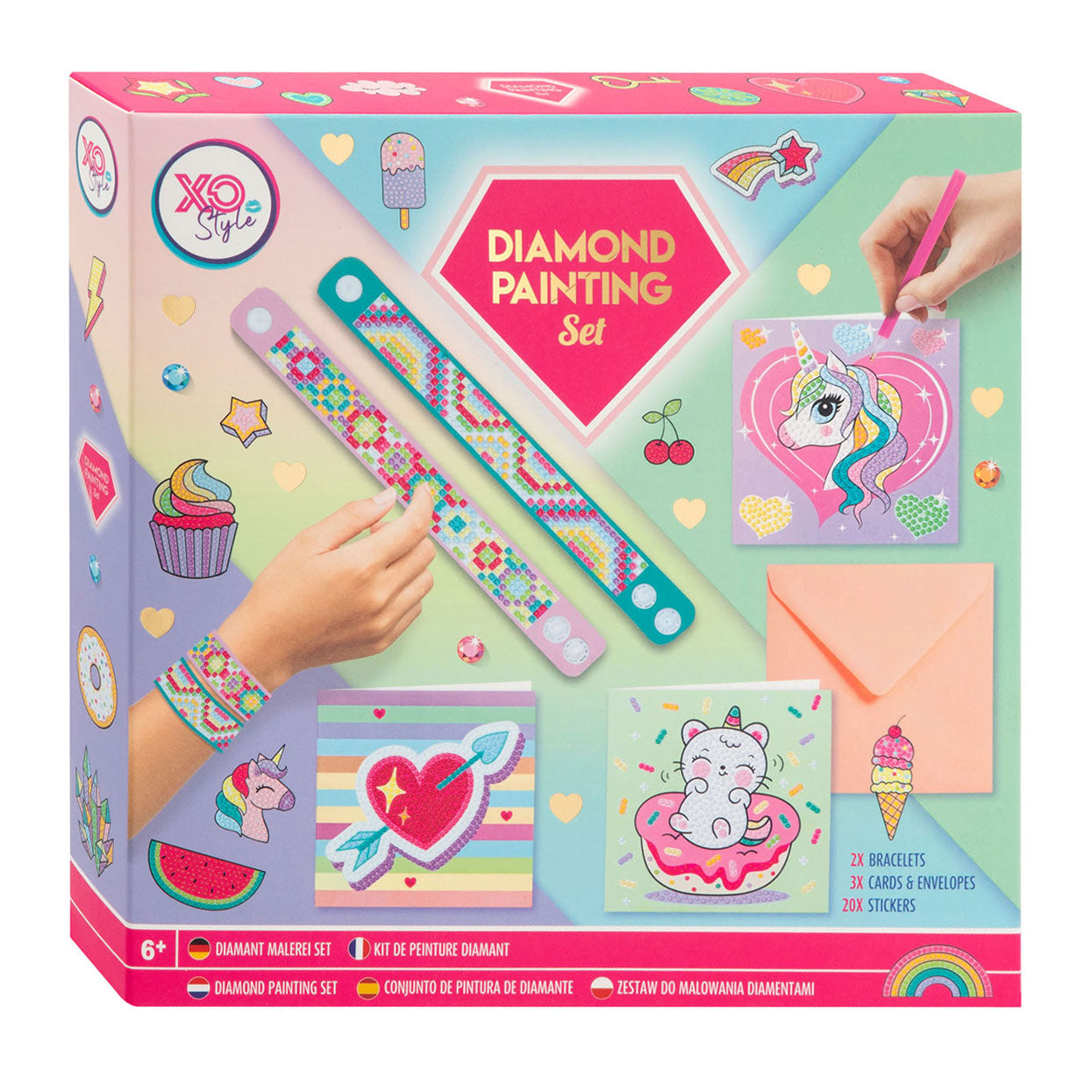 Moxy diamond painting set, 28dlg.