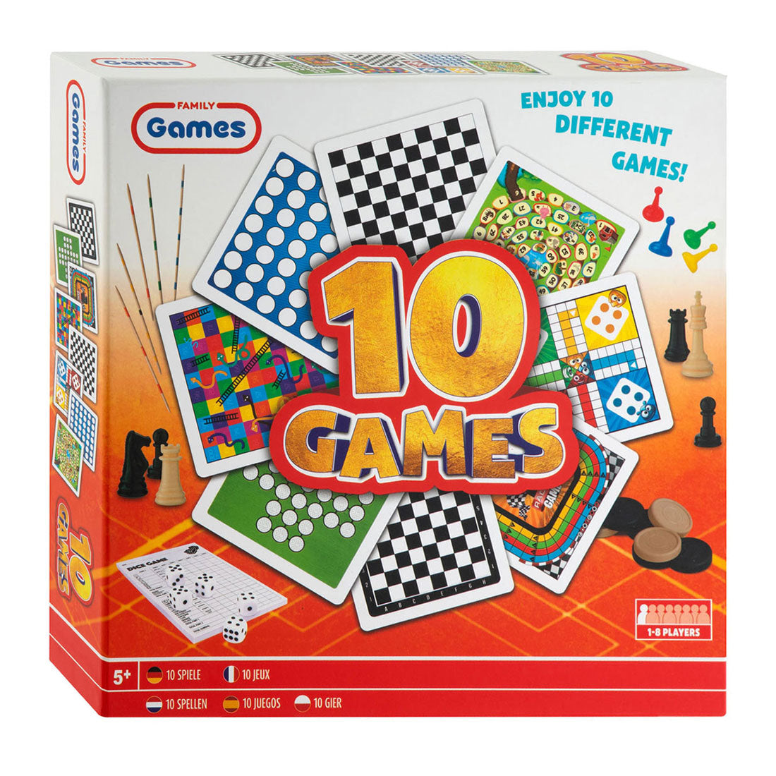 Creative Craft Group Klassische Brettspielbox 10 in 1