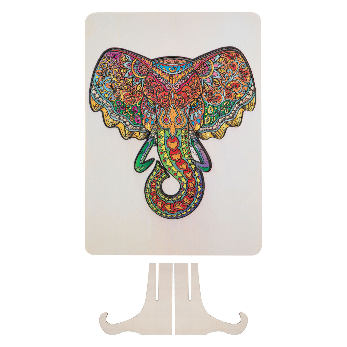 Kreative Handwerksgruppe Holzbein Puzzle Elefant, 132tlg.