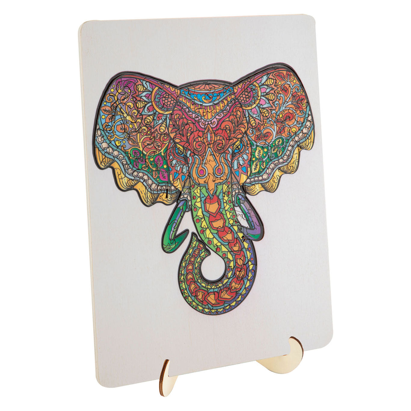 Kreative Handwerksgruppe Holzbein Puzzle Elefant, 132tlg.