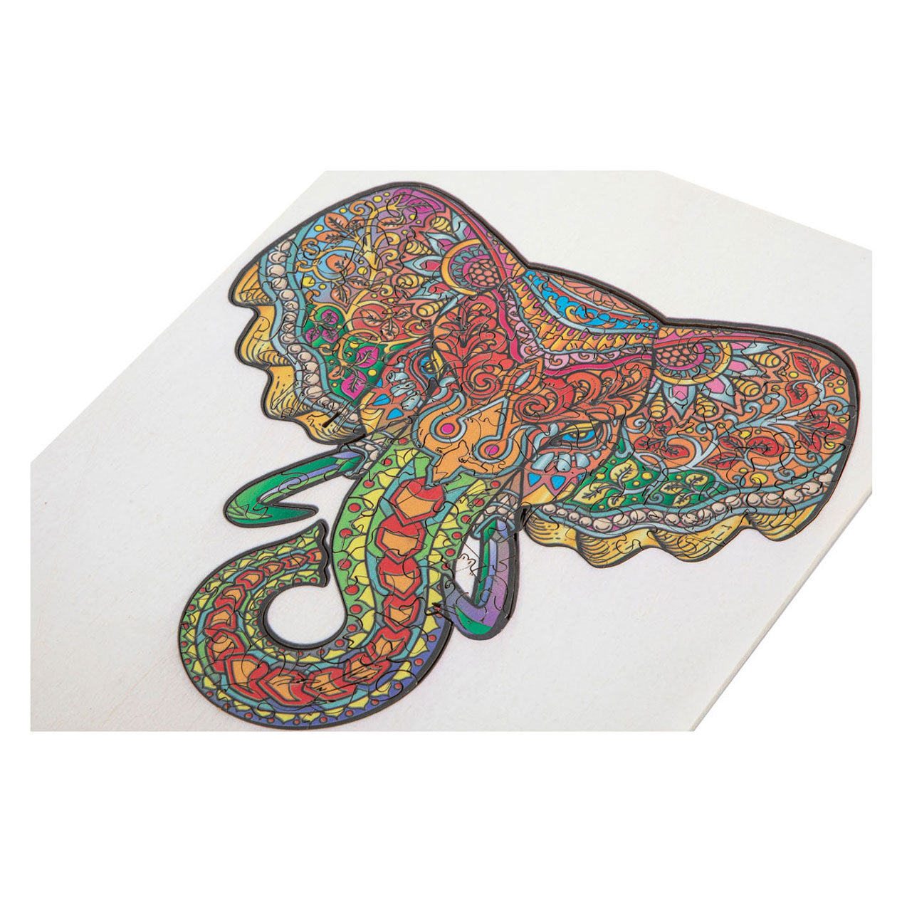 Kreative Handwerksgruppe Holzbein Puzzle Elefant, 132tlg.