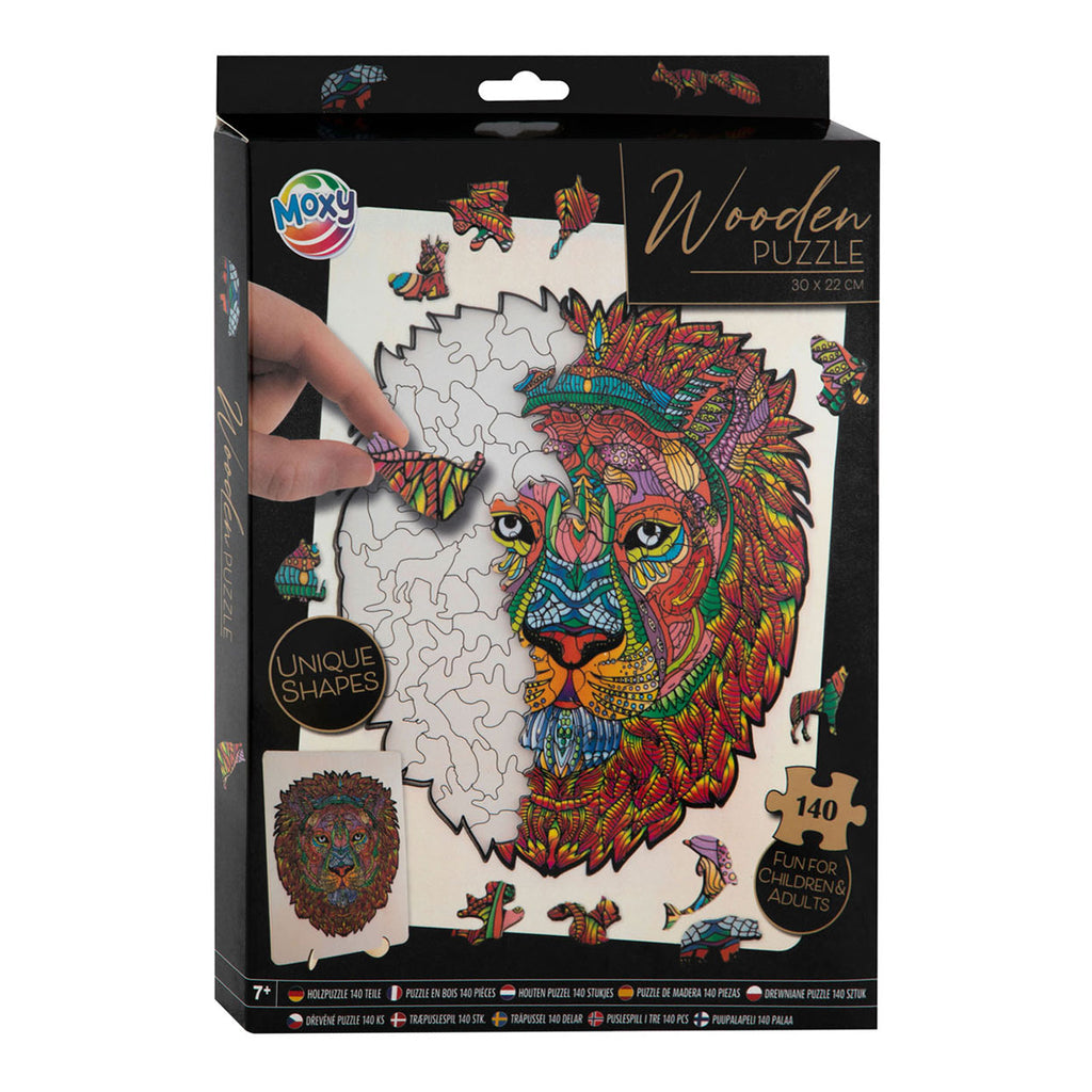 Moxy houten puzzel leeuw 140 stukjes