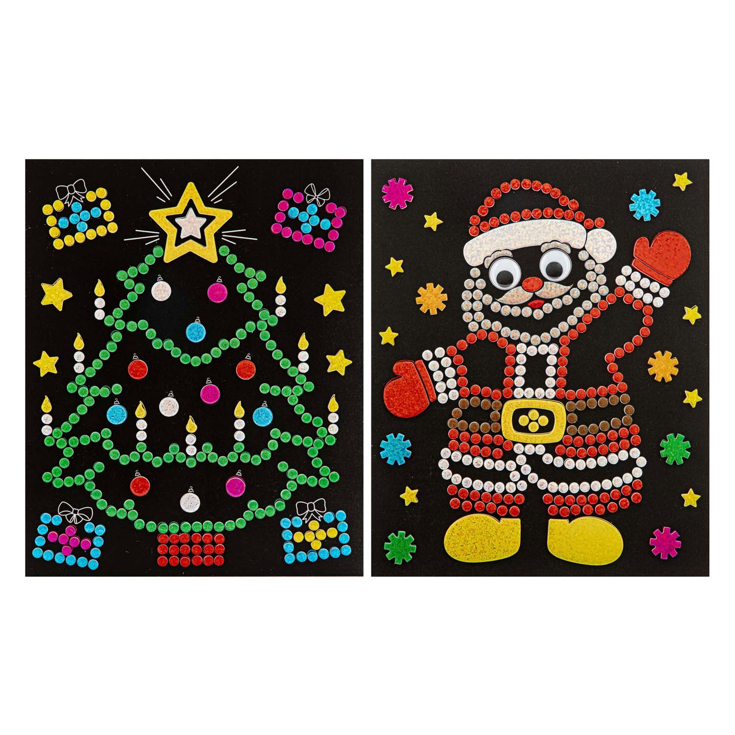 Creative craft group xmas holografische stippen stickerset