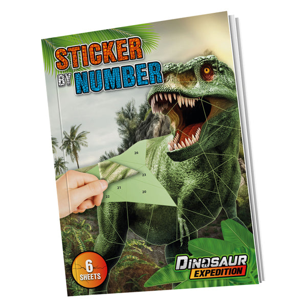 Grafix dino stickeren op nummer a4