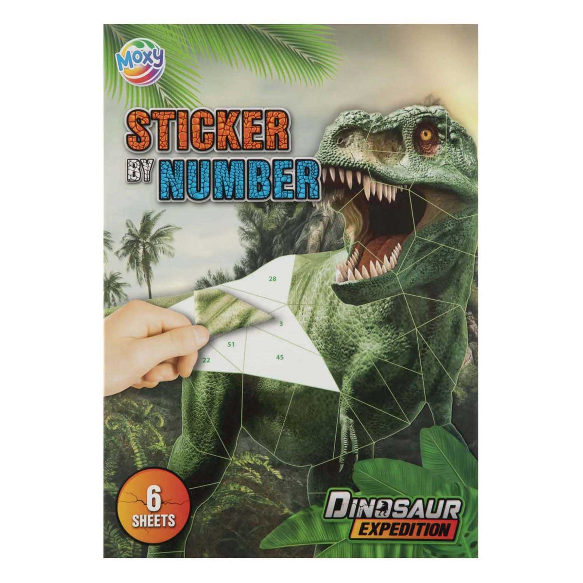Grafix Dino-Aufkleber auf Nummer A4