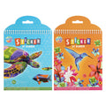 Creative craft group stickeren op nummer dieren