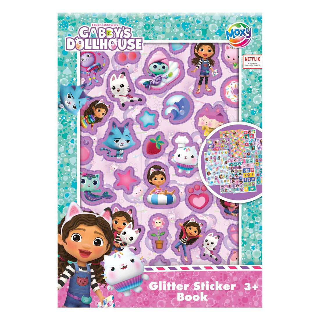 Moxy gabby glitter stickerboek - a5