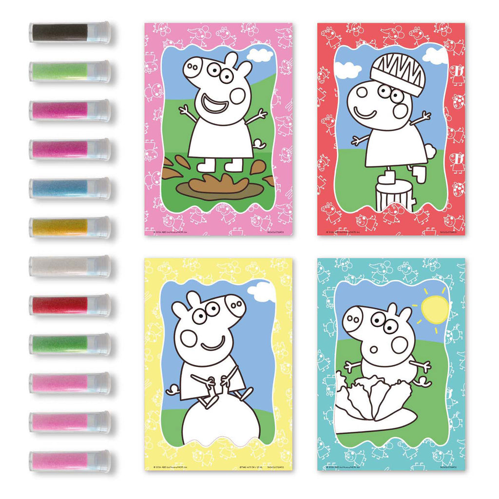 Moxy peppa zand schilderijen