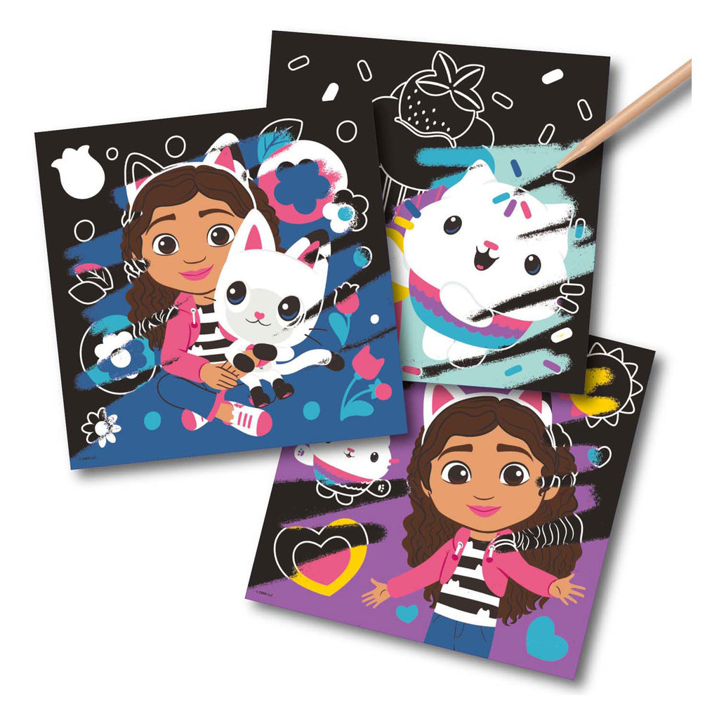 Moxy Rubbelkarten Gabbys Puppenhaus-Set, 7-teilig.