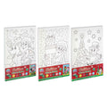 Creative craft group canvas schilderen op nummer kerstmis - incl 6 kleuren verf en penseel