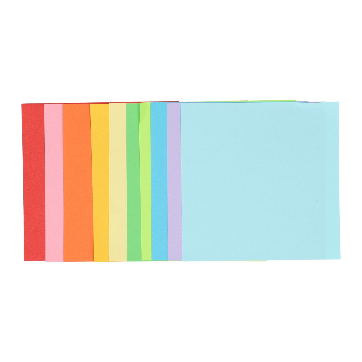 Creative craft group vouwblaadjes 15x15cm, 120 vellen 10 kleuren