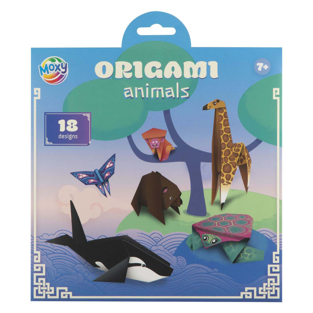Origami-Bastelset der Creative Craft Group, 19,5 x 19,5 cm – 12 Blätter und 18 Motive