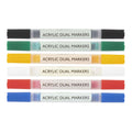 Nassau dual acrylmarkers 6 stuks