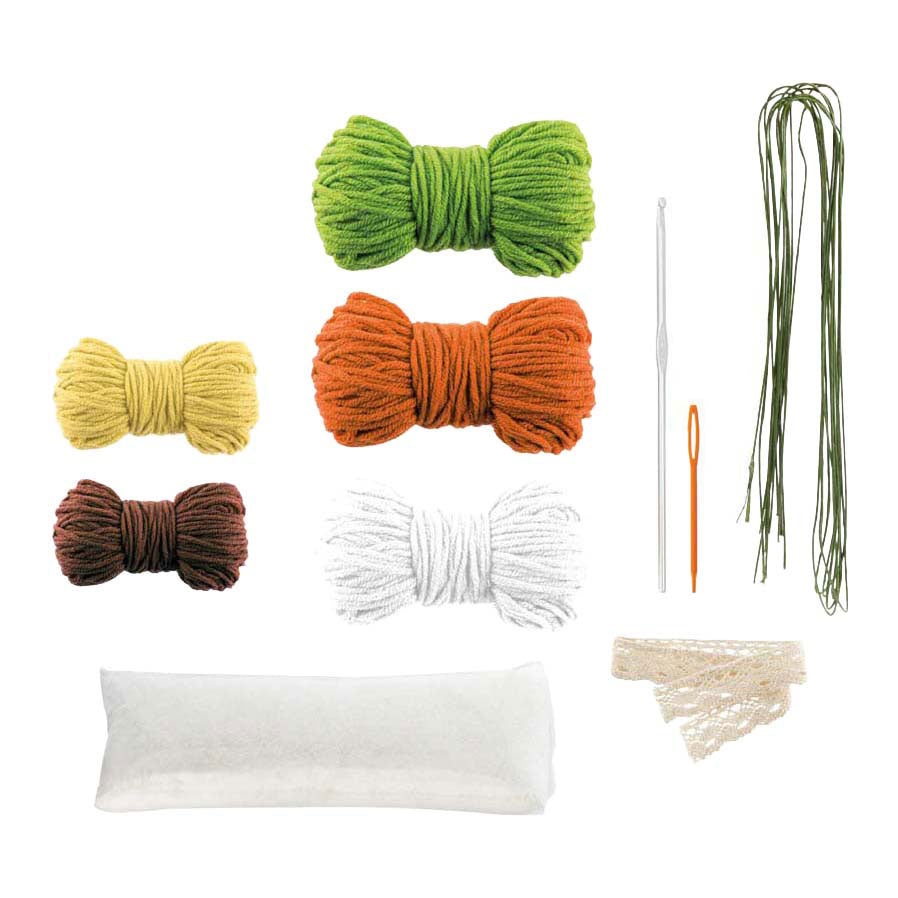 Häkelset „Gänseblümchen“ der Creative Craft Group – inkl. Nadel und Faden