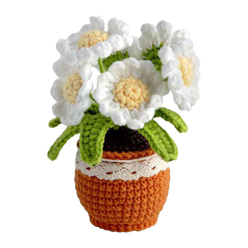 Häkelset „Gänseblümchen“ der Creative Craft Group – inkl. Nadel und Faden
