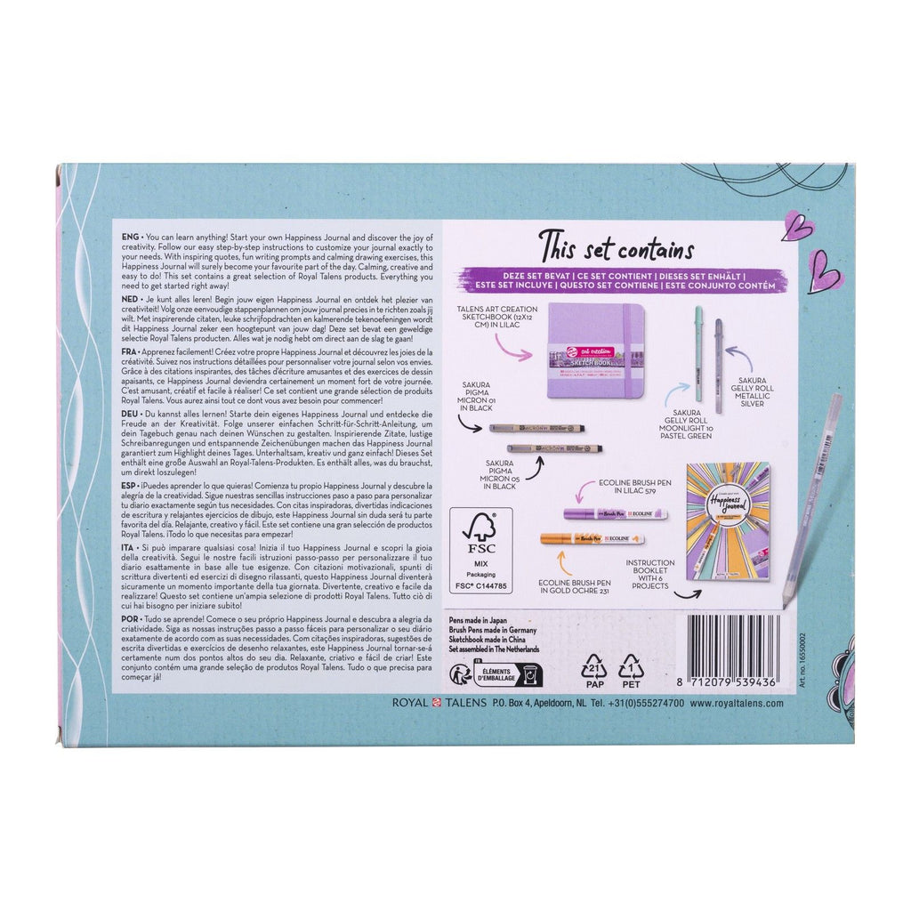 Talens happiness journal set