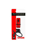 Simson Rücklichttasche USB-C rot