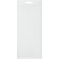 Stickers, randen, vel 10x23 cm, wit, 1 vel