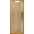 Stickers, randen, vel 10x23 cm, goud, 1 vel