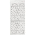 Stickers, harten, vel 10x23 cm, zilver, 1 vel