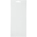 Stickers, randen, vel 10x23 cm, wit, 1 vel