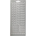 Stickers, ylioppilaalle, vel 10x23 cm, zilver, 1 vel