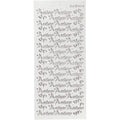 Stickers, kutsu, vel 10x23 cm, zilver, 1 vel