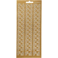 Stickers, hoeken, vel 10x23 cm, goud, 1 vel
